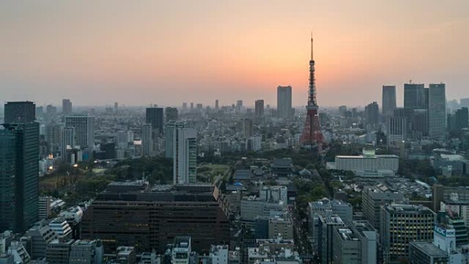延时: 黄昏的东京铁塔