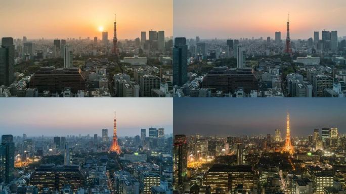 延时: 黄昏的东京铁塔