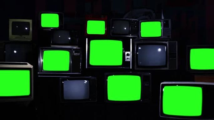 许多80年代绿屏蓝调美学的电视