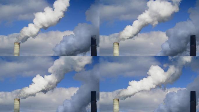 发电厂烟囱污染废气排放石化油化工火电