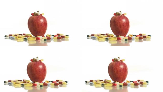 高清多莉: 装满药丸的苹果