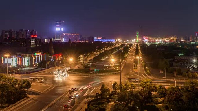 北京夜间交通 (WS HA LR Pan)