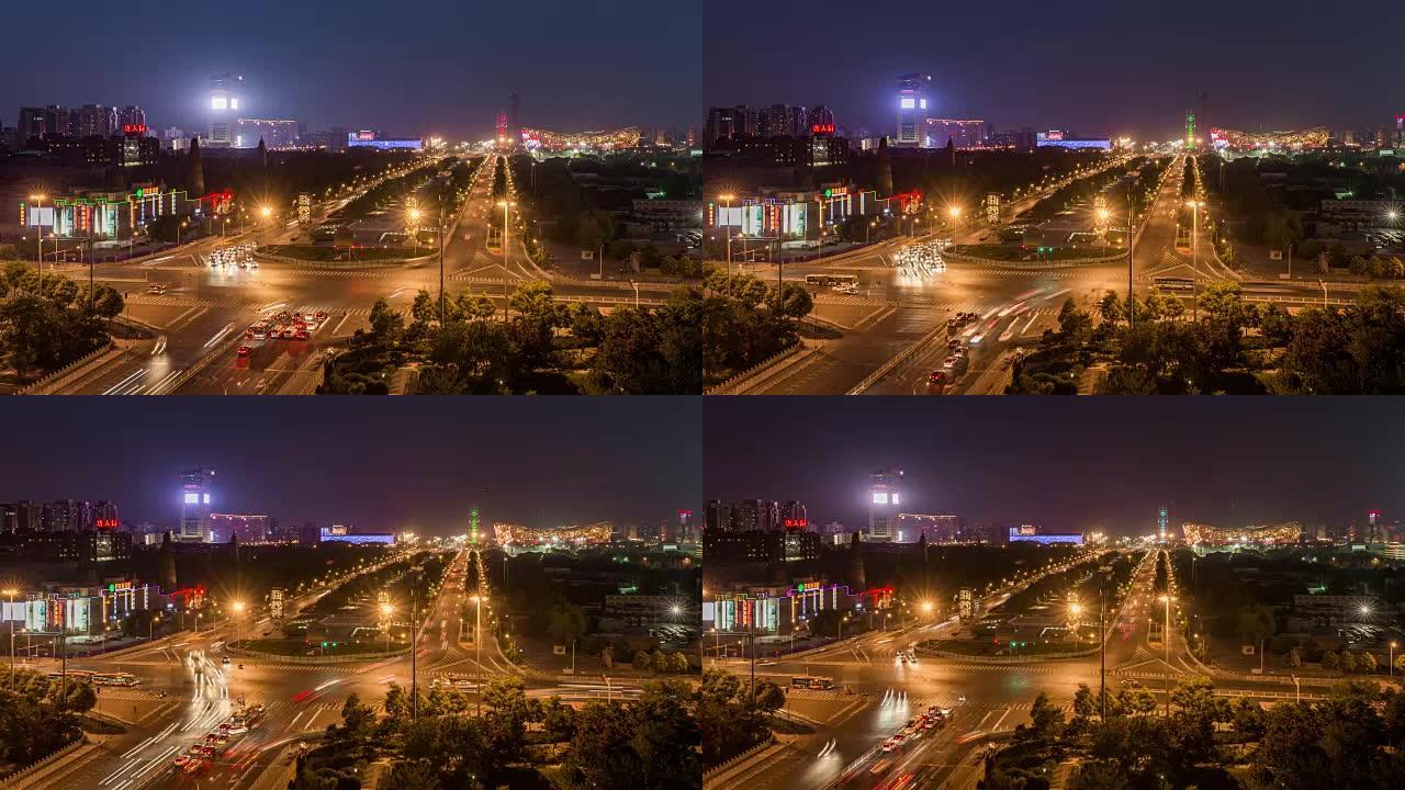 北京夜间交通 (WS HA LR Pan)