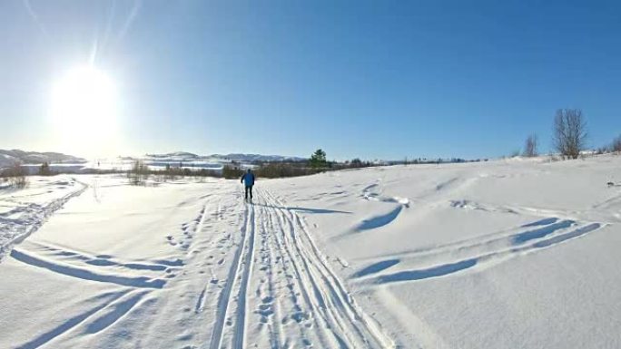 挪威的POV越野滑雪
