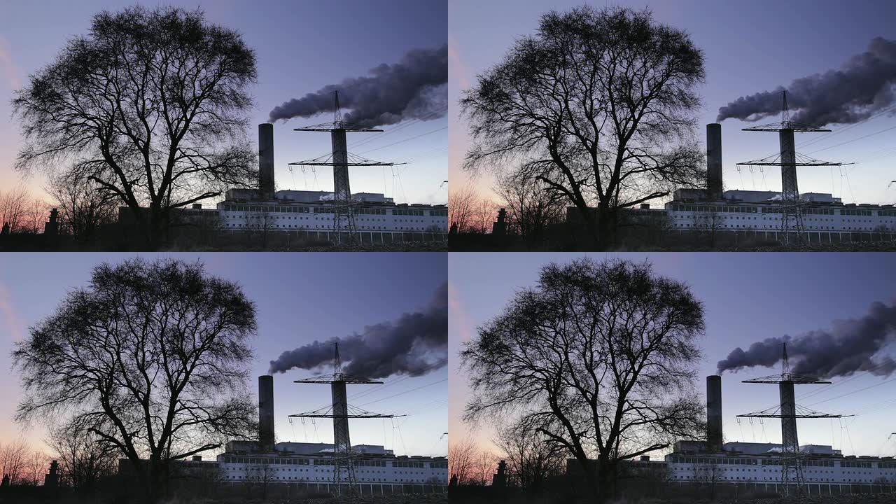 工业烟囱污染废气排放石化油化工火电