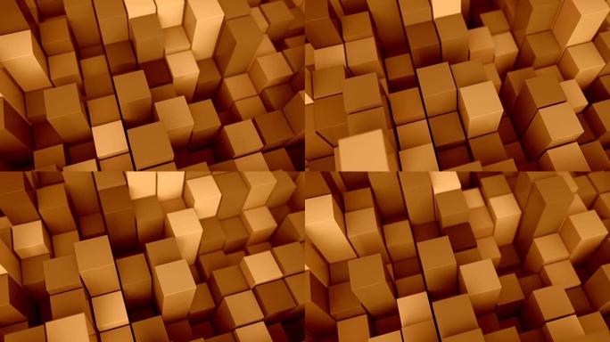4k抽象立方体立方体阵列方块彩色