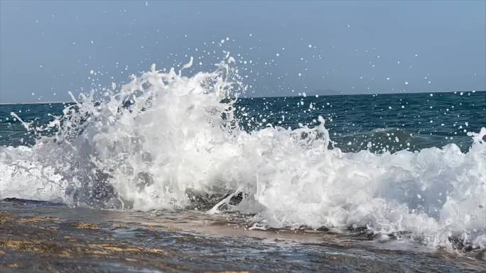 海水海滩海浪