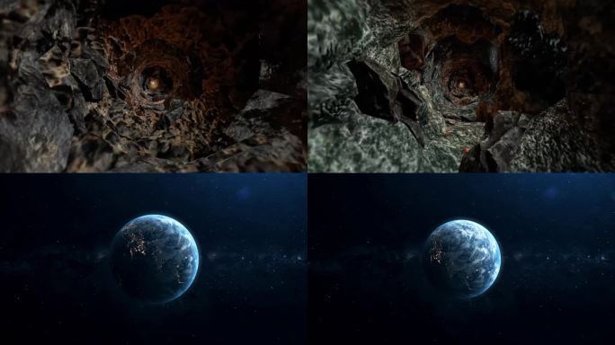 地球内部拉出镜头