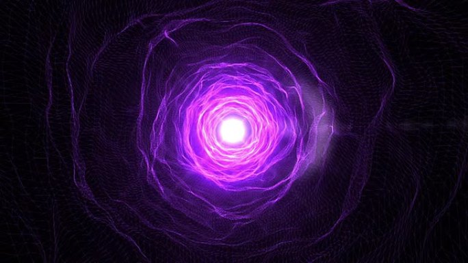 抽象紫色隧道时空穿梭穿越隧道空间感