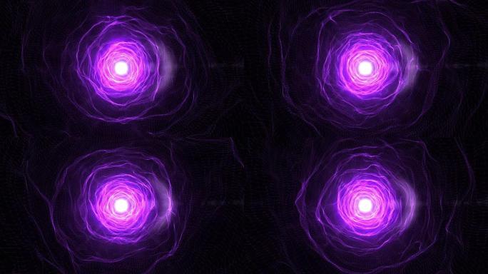 抽象紫色隧道时空穿梭穿越隧道空间感