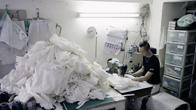 亚洲时装设计师工作缝纫机