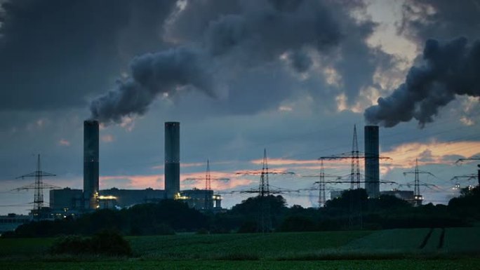 大型发电厂，空气污染