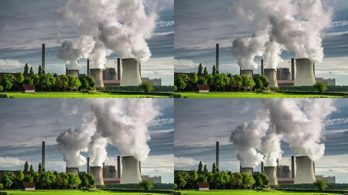 发电厂烟囱污染废气排放石化油化工火电