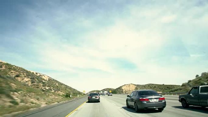 加利福尼亚州州际公路上的POV交通