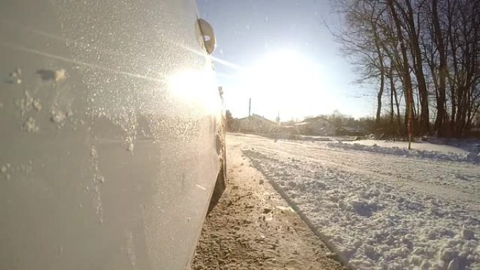 雪地驾驶POV雪地驾驶汽车fv