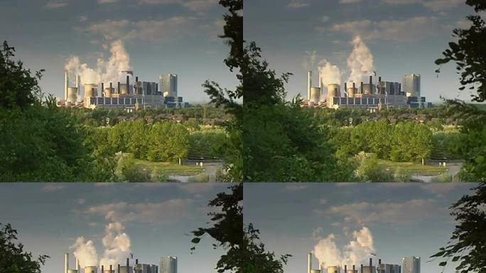 DV：大型发电厂工程外景大气污染空气污染