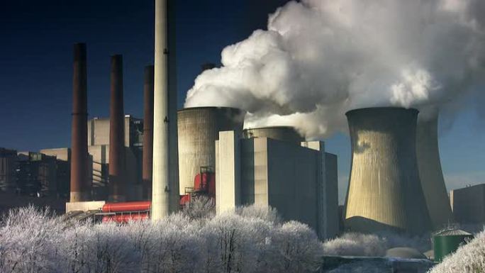 大型发电厂烟囱污染废气排放石化油化工火电