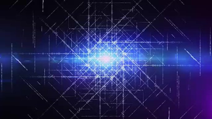 粒子抽象背景抽象粒子穿梭科技线条蓝色概念
