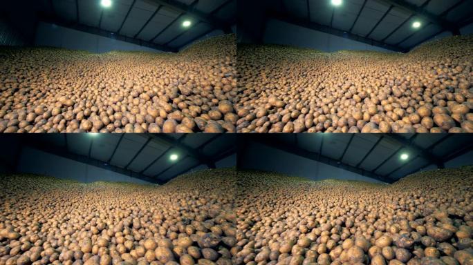 装满土豆的仓库，关门了。