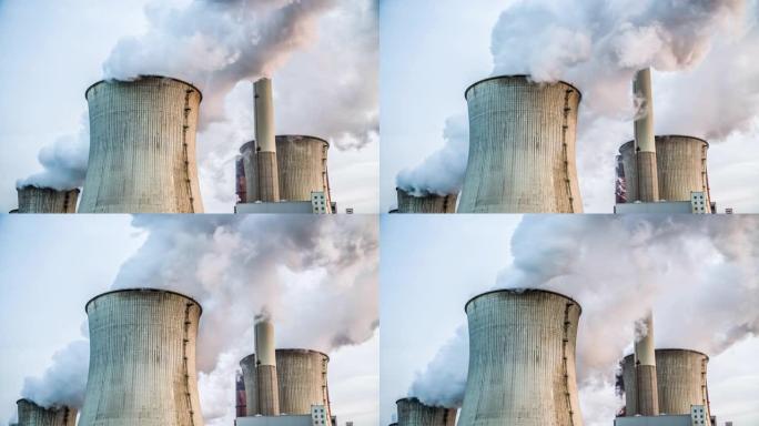 工业烟囱工业污染大气污染爱护环境