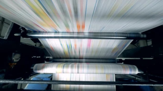 印刷机释放实心纸打印机印刷出版物海报报纸