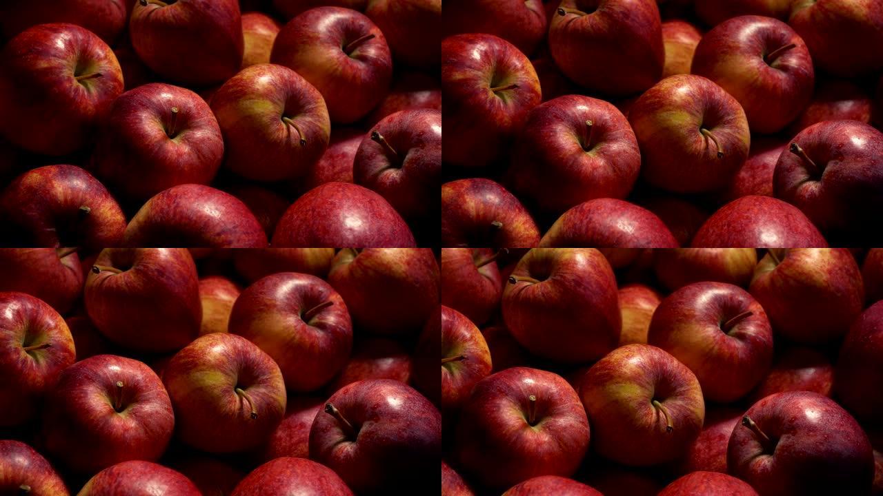 掠过一堆红苹果一堆红苹果