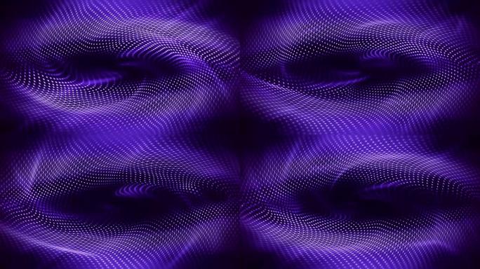 抽象波浪背景 (紫色)-循环
