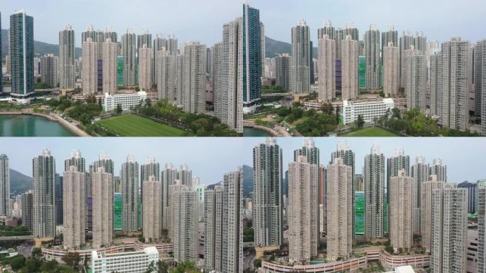 香港新界荃湾湾的住宅大厦