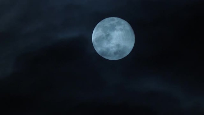 晚上满月月亮月光黑夜