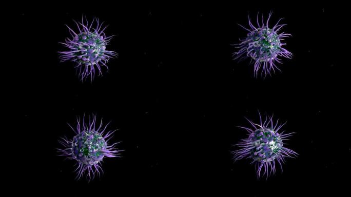4k树突状细胞。病毒细胞病毒细菌病毒模型