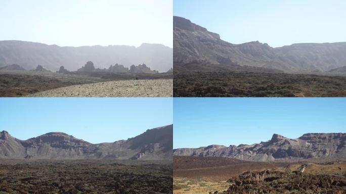 特内里费岛干燥的火山景观。泰德火山