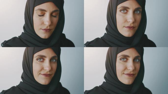 穆斯林妇女的肖像穆斯林妇女