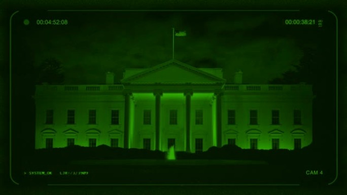 白宫的夜视图