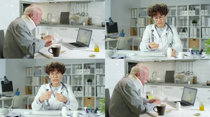 病人通过互联网与医生交谈