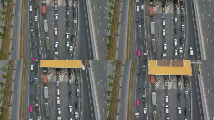 鸟瞰图从曼谷开始曼谷交通车流分流城市规划