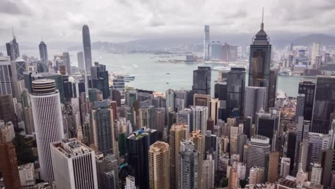 白天的香港城市景观