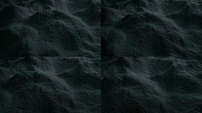 移动黑色粉末抽象创意创意视频蒙太奇