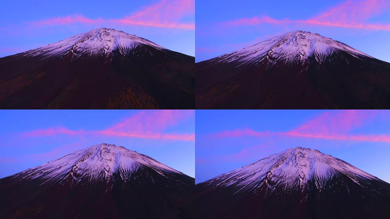 富士山的鸟瞰图国外地标外国标志大山海外东
