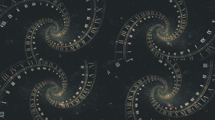 时间空间的组成，罗马时钟螺旋中的太空飞行