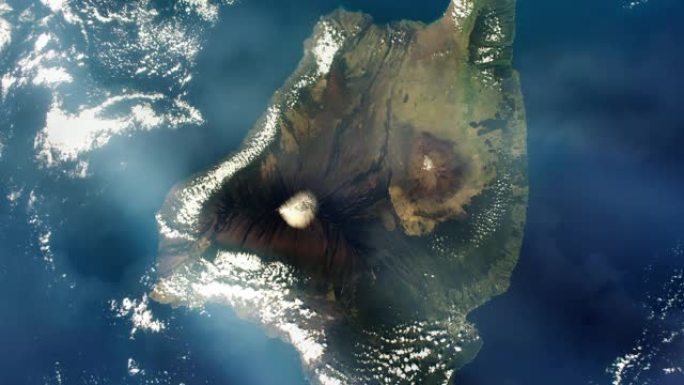 来自国际空间站的夏威夷岛。