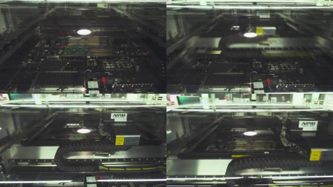 芯片贴片机贴片机贴装、印刷电路板组装和生产过程使用取置机。电脑厂。