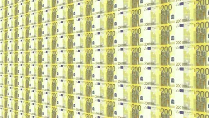 欧元，货币，纸币，纸币，银行，200欧元纸币