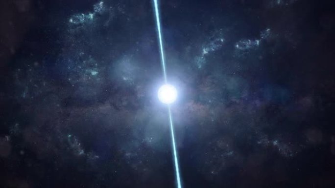 太空深处的脉冲星-快速旋转中子星