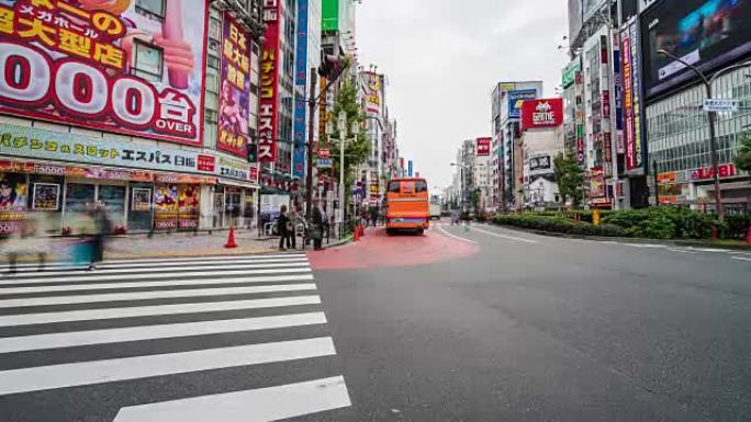 日本东京歌舞伎町区建筑的4k延时