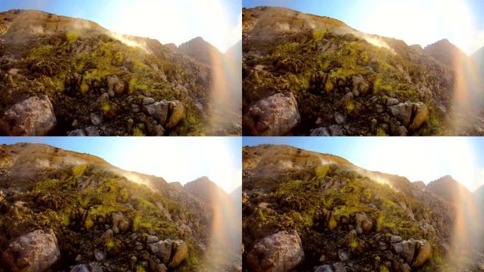 希腊尼西罗斯的火山