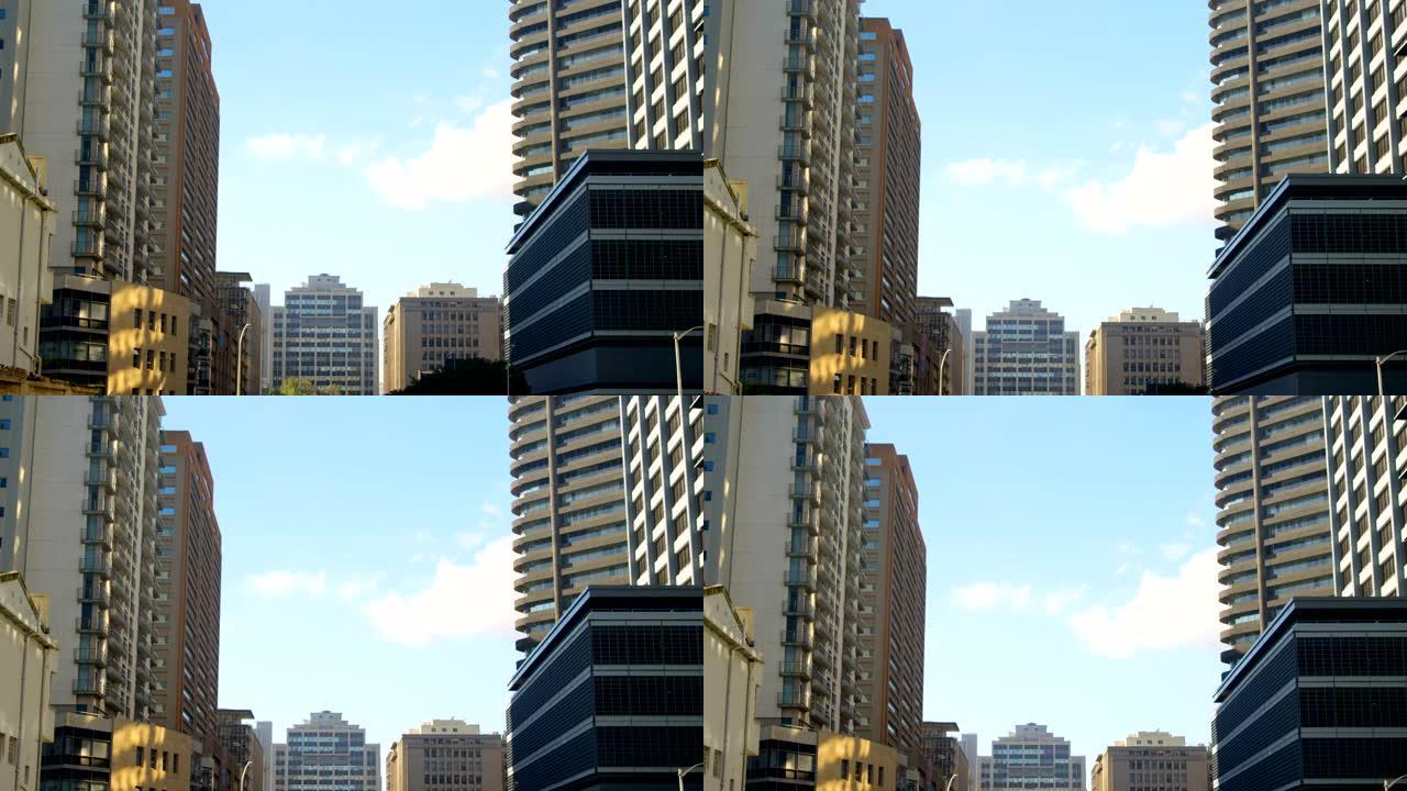 城市里的现代建筑和高楼都是4k