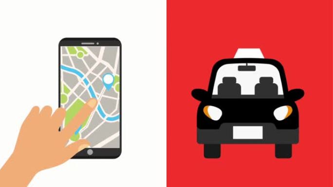 手持移动全球定位系统导航地图定位出租车