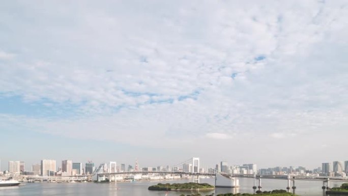 延时: 东京彩虹桥与日本东京塔
