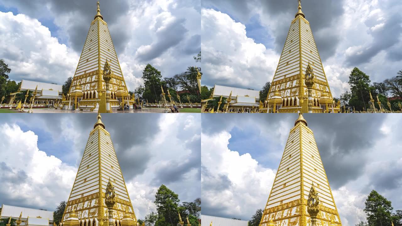 4K，时间流逝，泰国乌汶府的帕拉塔农布寺