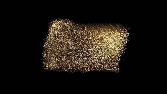 4k抽象粒子背景-金色